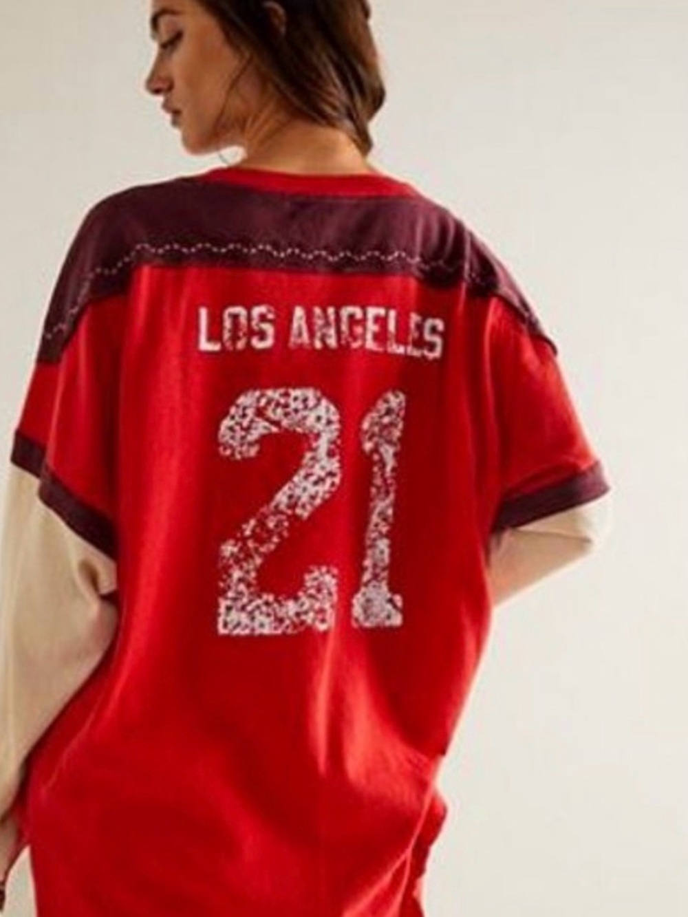 Free People We The
Free Halftime Tee COLOR- Red NWT  SOLDOUT - Picture 5 of 6